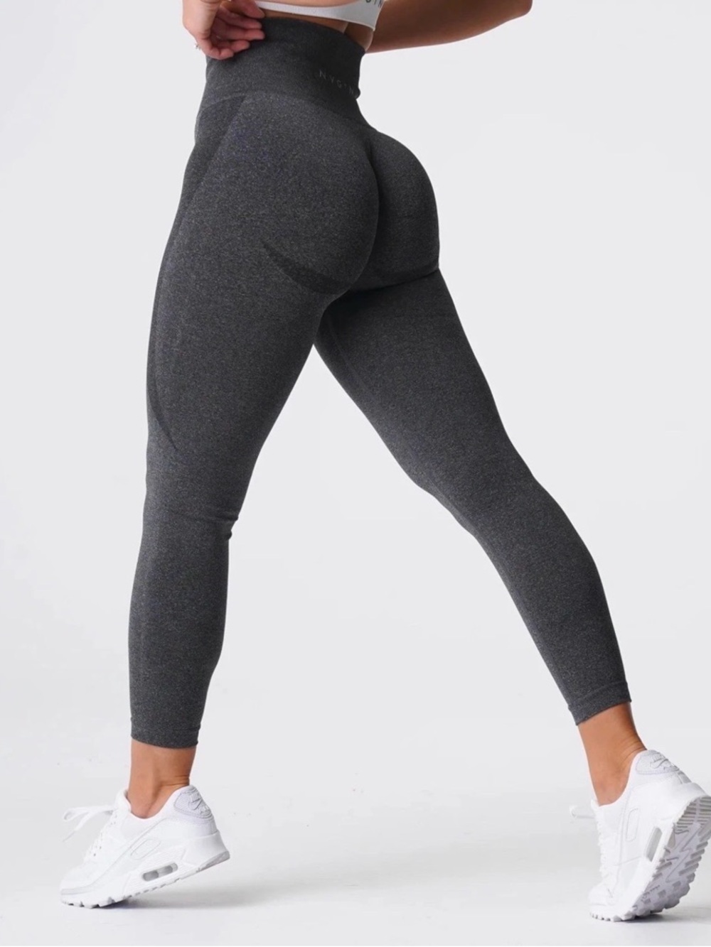 NVGTN Charcoal Gray Seamless High-Waist Leggings